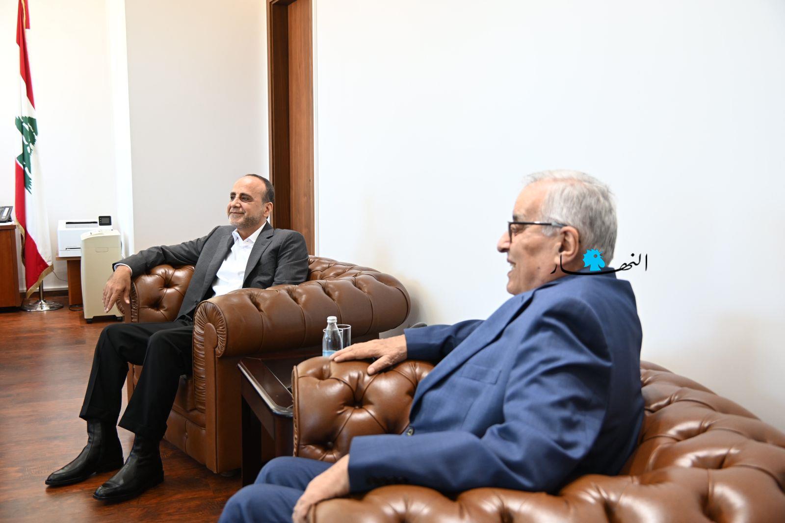 بو حبيب استقبل الموسوي موفدا من حزب الله 